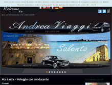 Tablet Screenshot of andreaviaggisalento.com